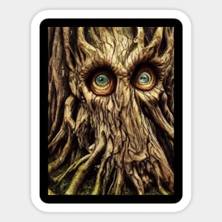 Oak Tree Eyes Sticker